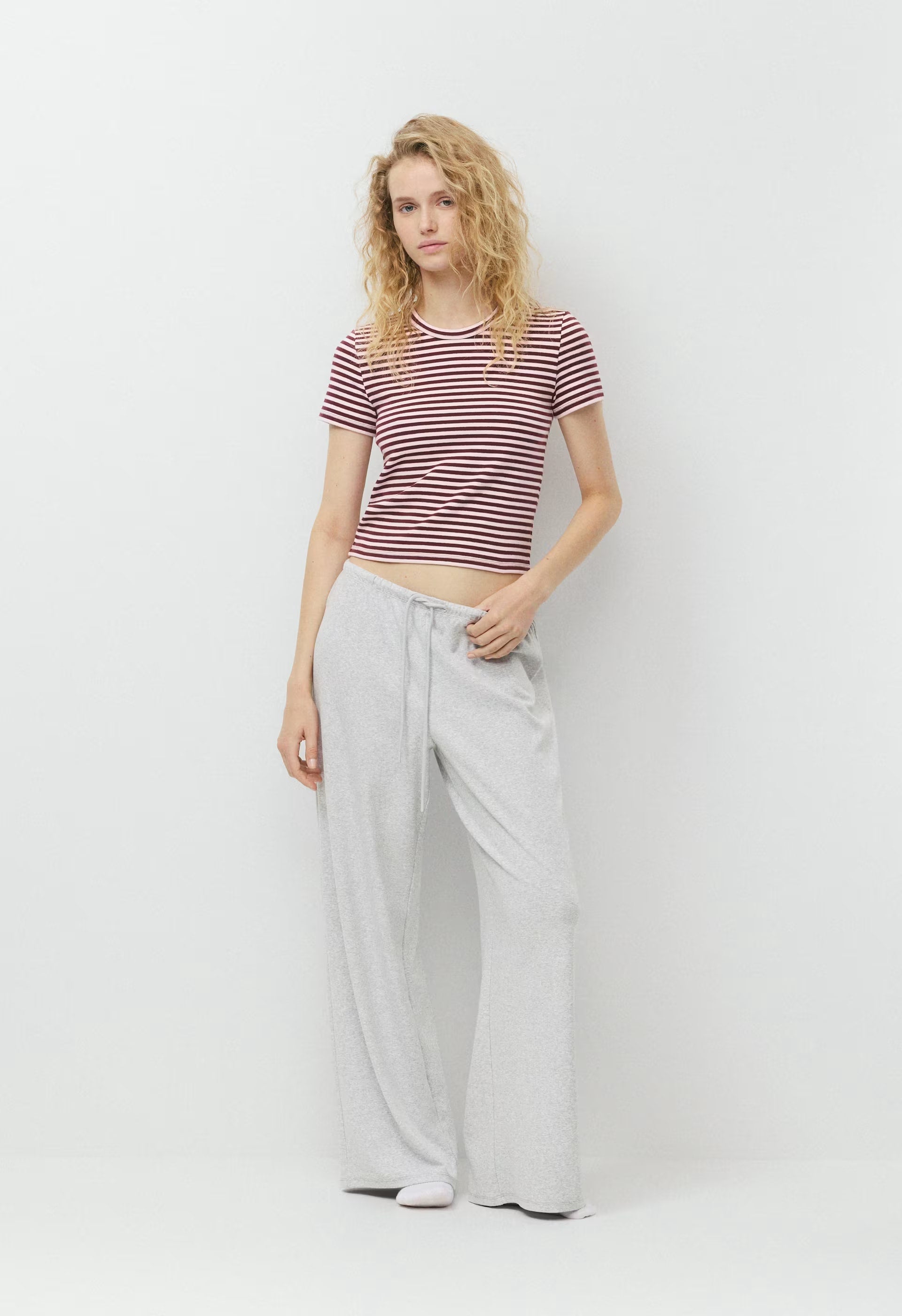 Little Ripple T-Shirt - MAGNOLIA/GALA PLUM