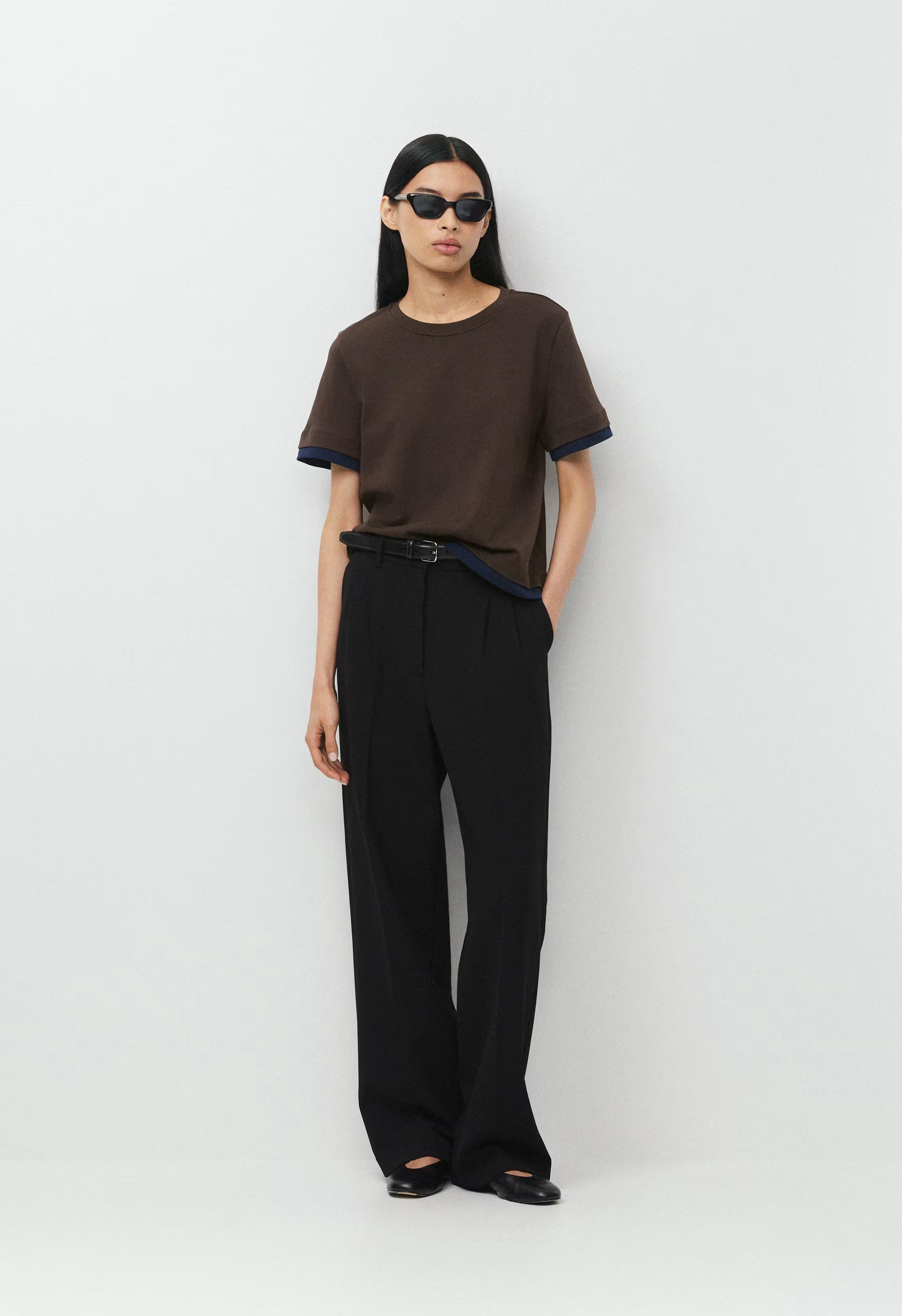 InterLock Cotton Function T-Shirt - CACAO NB BROWN/AD NAVY