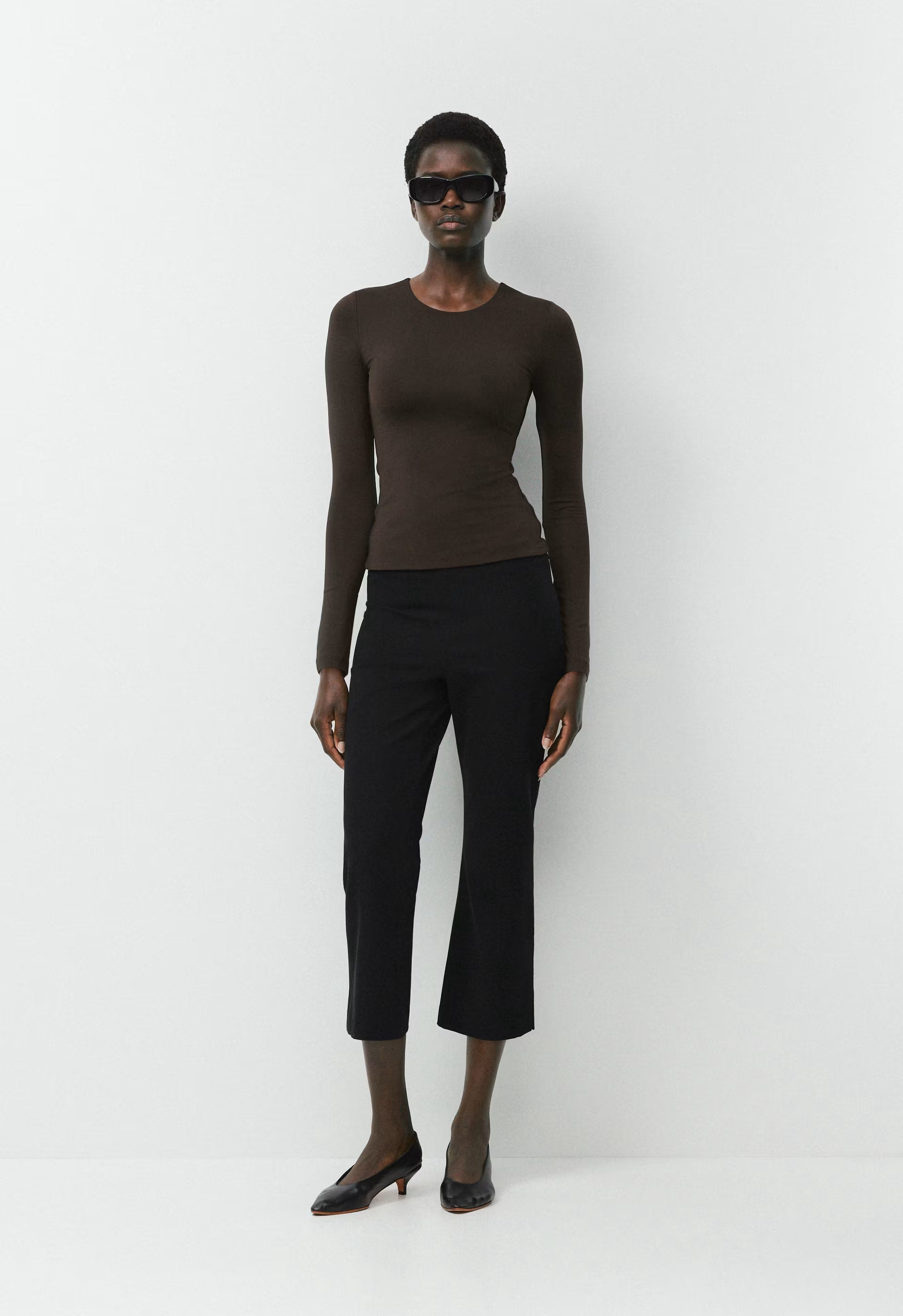 Original Contour Splendid Crew Longsleeve - CACAO NIB BROWN