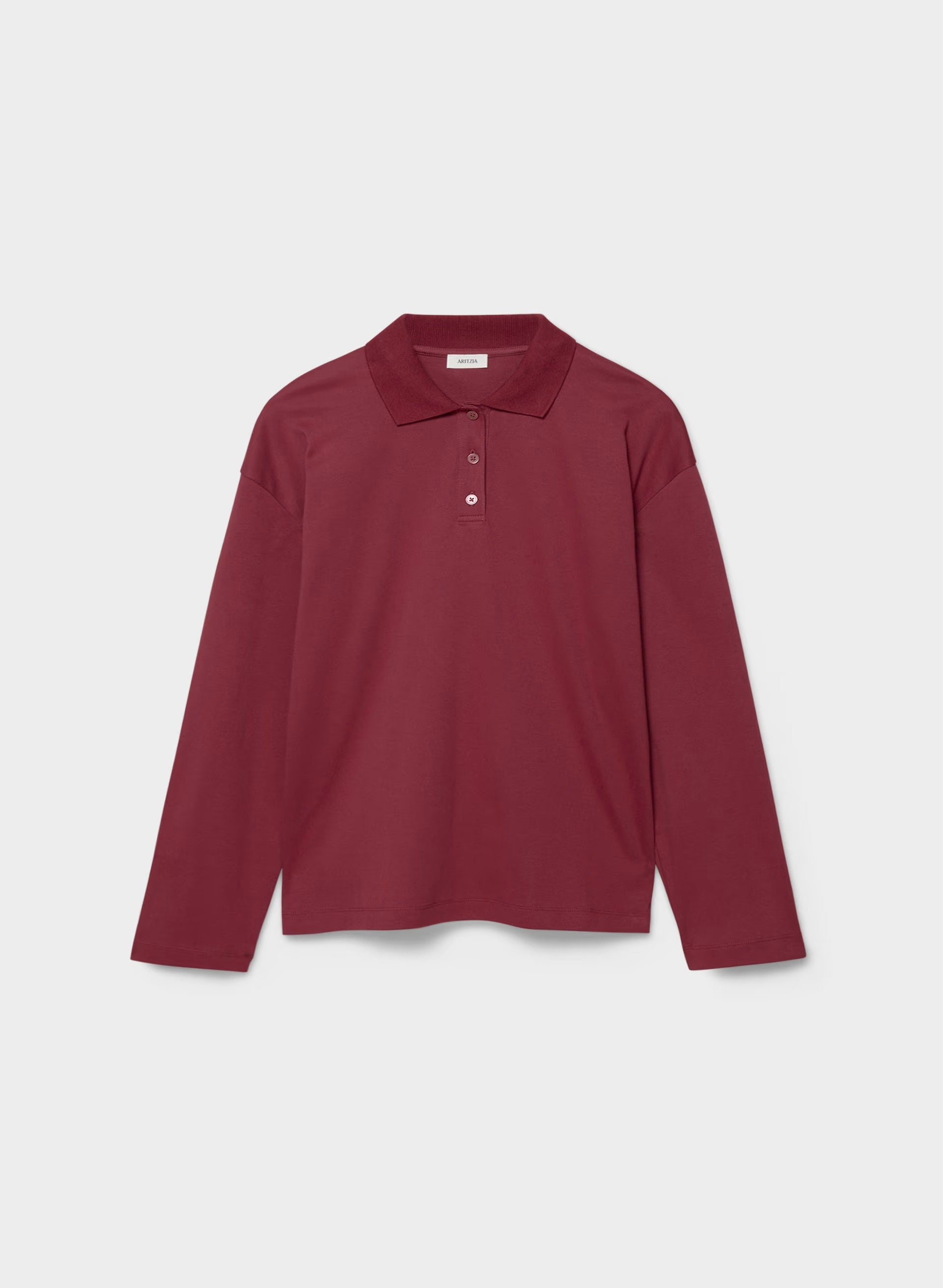 InterLock Cotton Eton Longsleeve - CORDOVAN