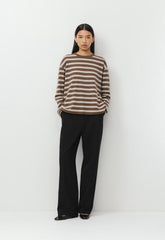 InterLock Cotton Steps Longsleeve - AMRCN BRWN/CPD PNK