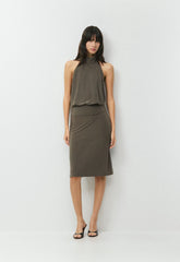 Smooth Matter™ Midnight Halter Top - LT FLINT GRN/ FLNT GRN