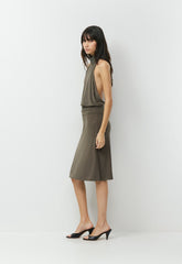 Smooth Matter™ Midnight Halter Top - LT FLINT GRN/ FLNT GRN
