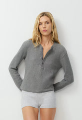 Michigan Henley - HEATHER DARK GREY
