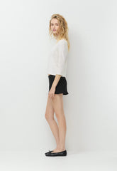 CottonWhisk™ Emma 3/4 Sleeve T-Shirt - LGHT BRCH/ADML NVY