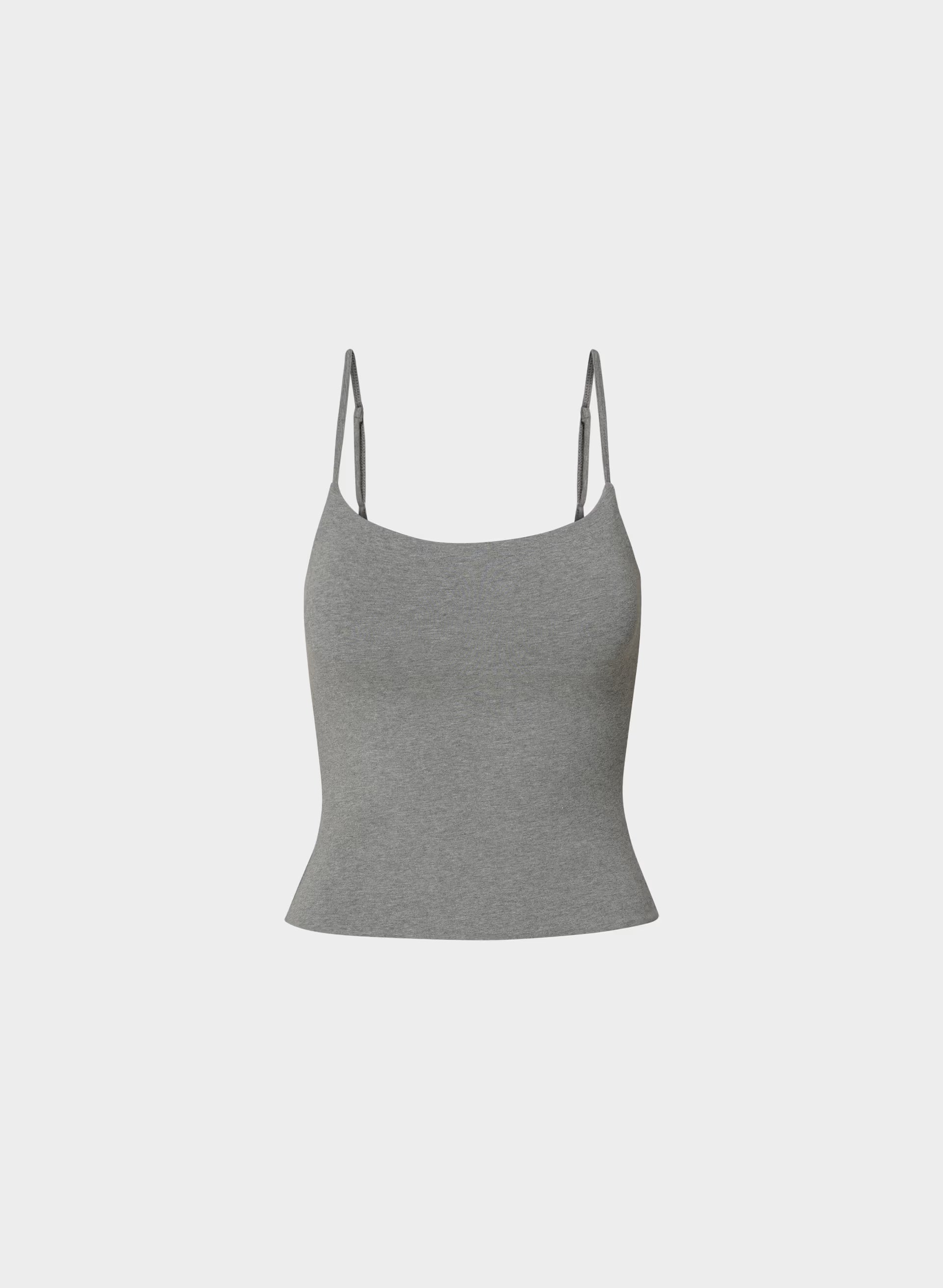 HomeStretch™ Smooth Capsule Comfort Tank - HEATHER DARK GREY
