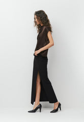 Nominee Satin Blouse - RICH MOCHA BROWN