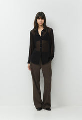 Baker Silk Shirt - BLACK