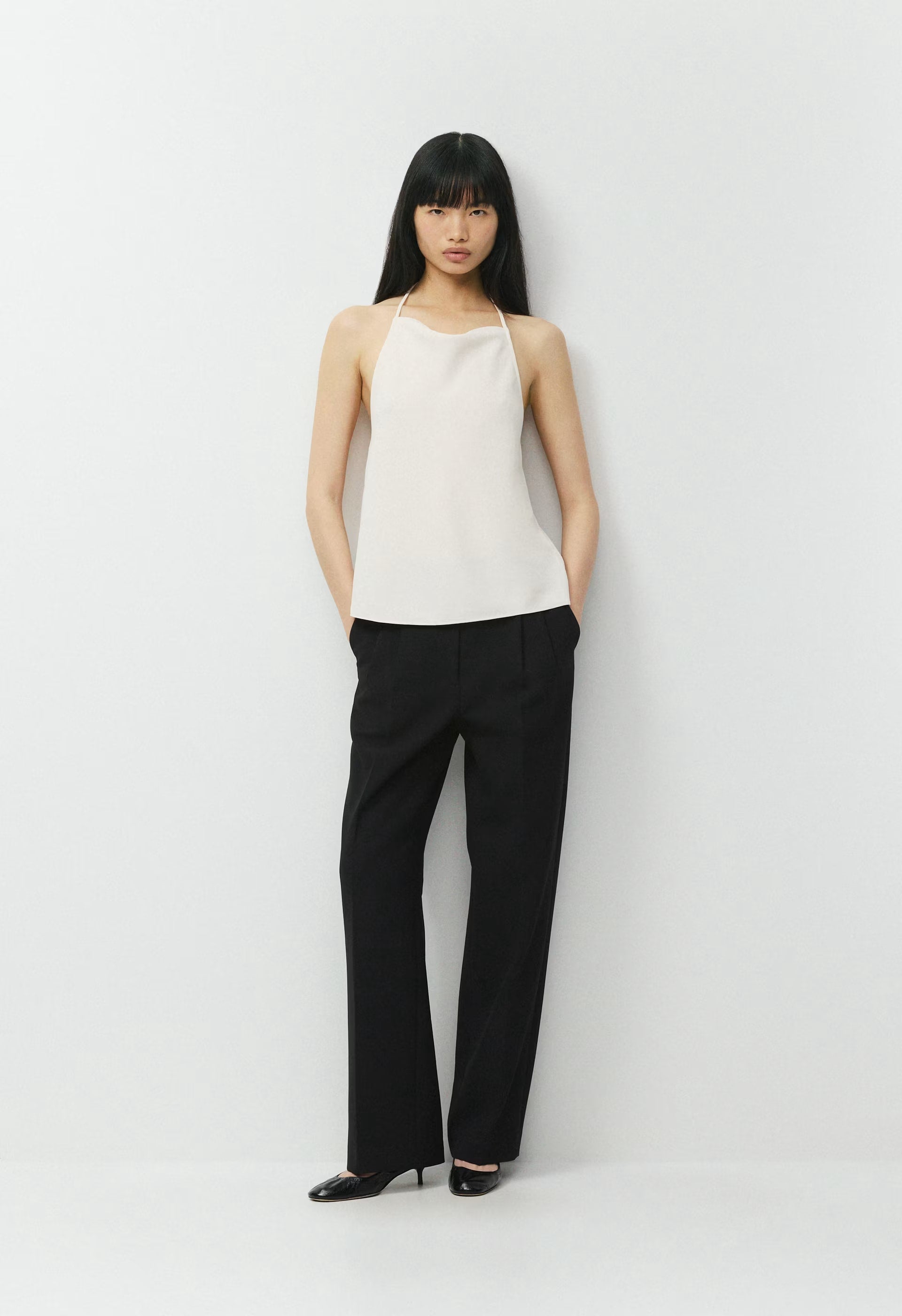 Honours Halter Top - Crepette™ - LIGHT BIRCH