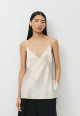 Familiar Satin Camisole - MATTE PEARL