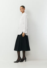 District Poplin Shirt - WHITE