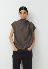 Nominee Satin Blouse - CACAO NB BRWN/SSD CRM