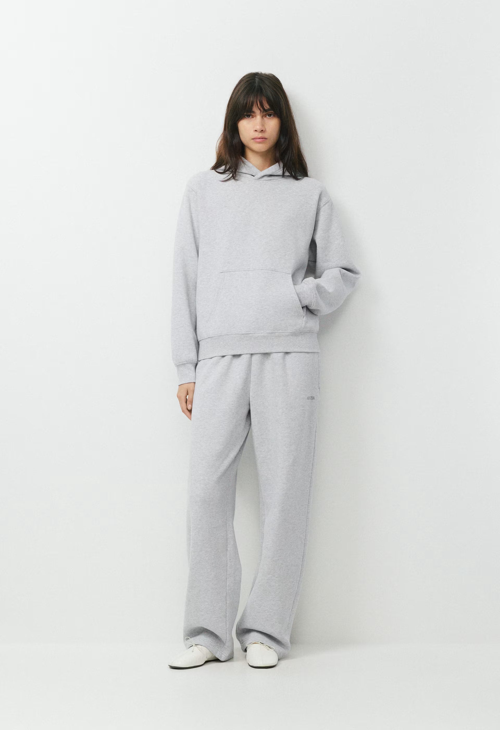 Cozy Sweatfleece Perfect Hoodie - HEATHER CHROME