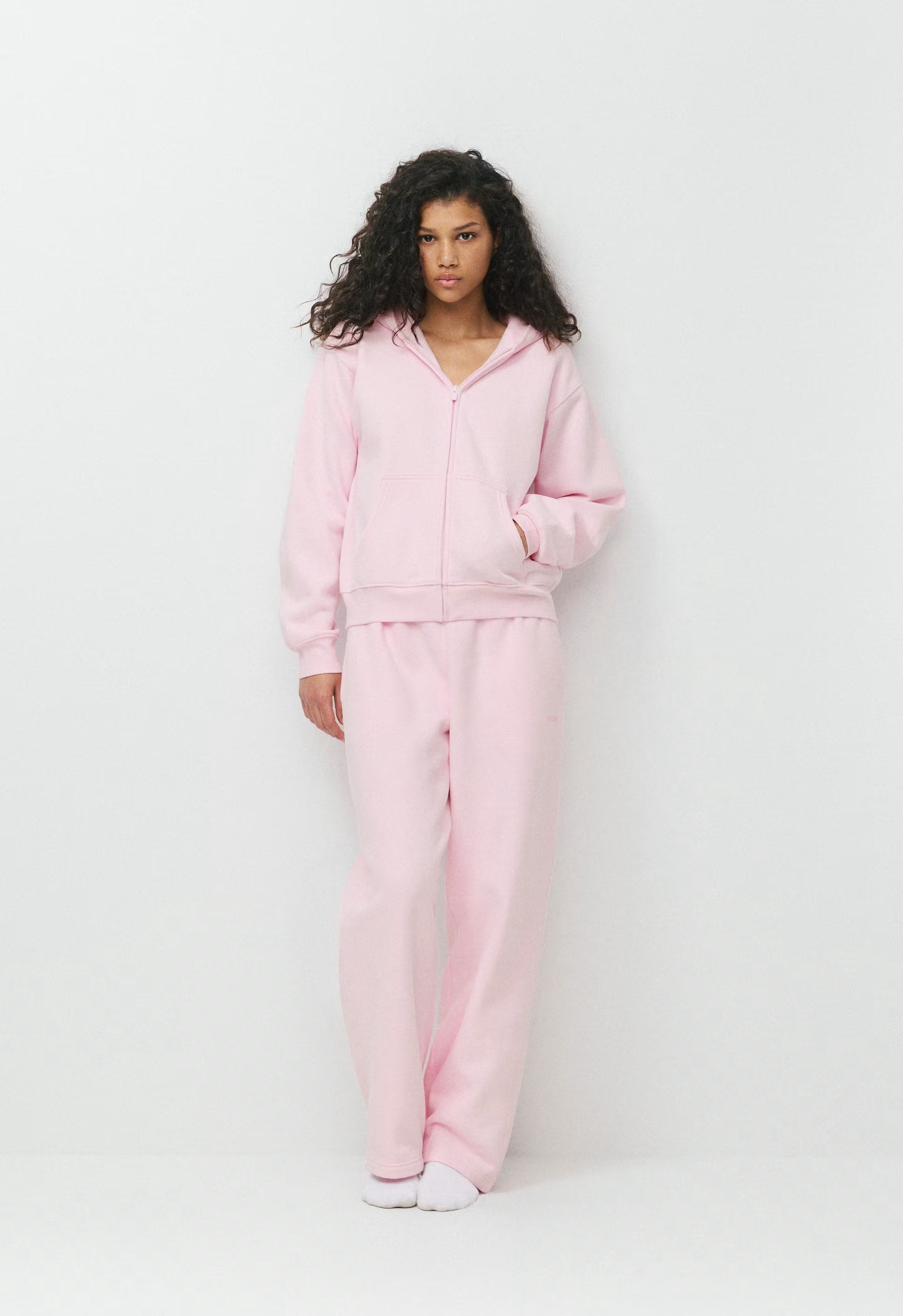 Cozy Sweatfleece Perfect Zip Hoodie - MAGNOLIA