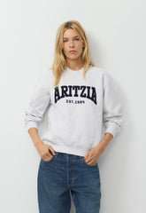 Cozy Sweatfleece Perfect Crew Sweatshirt - H. CLD WHTE/ADMIRAL