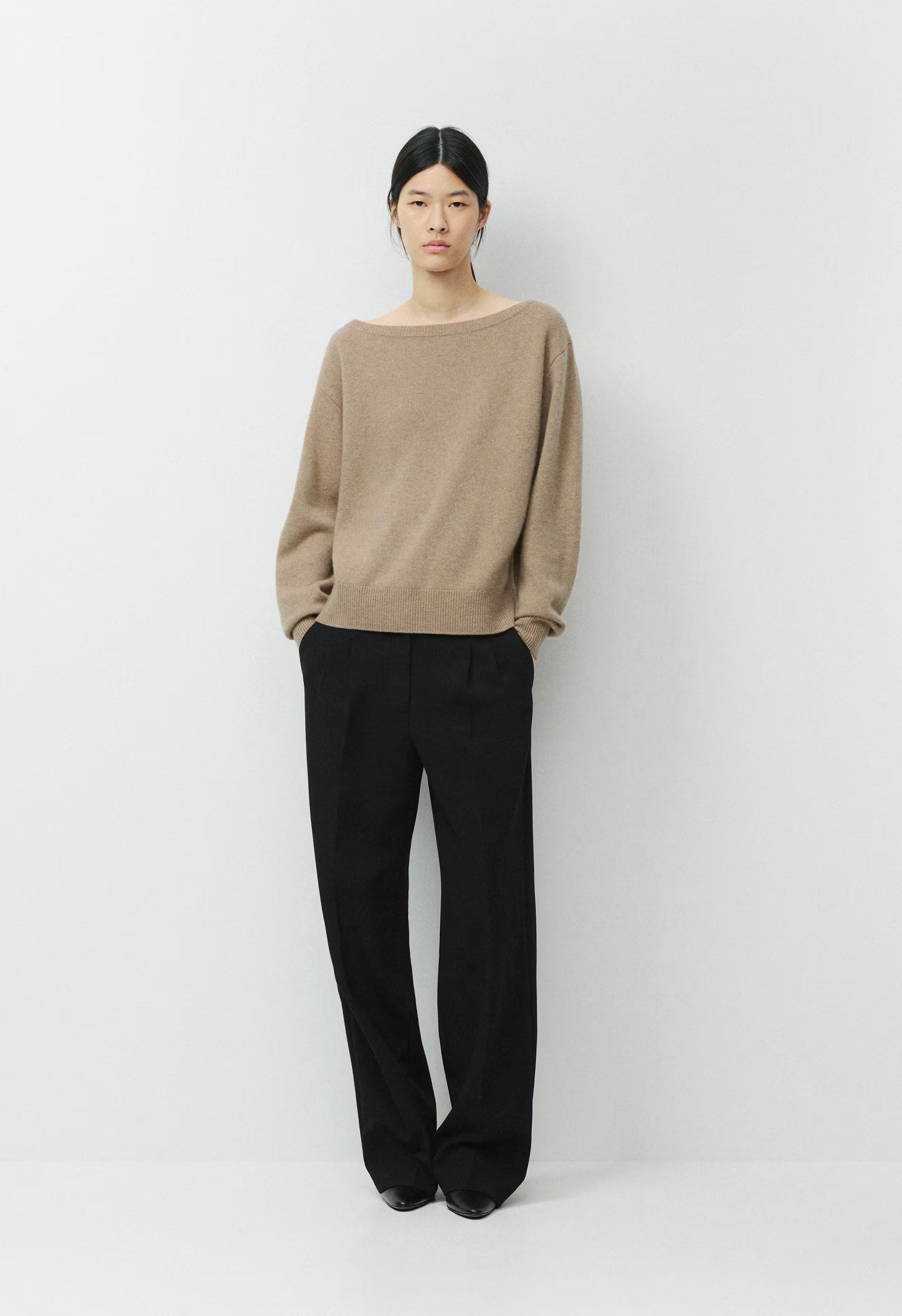 Essential Cashmere Nuance Sweater - HEATHER NOMAD TAUPE