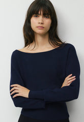 Crescendo Sweater - Wonder Yarn - ADMIRAL NAVY