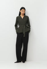 Commuro Cardigan - Wonder Yarn - FLINT GREEN
