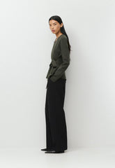Commuro Cardigan - Wonder Yarn - FLINT GREEN
