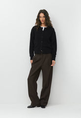 Essential Cashmere Acclaim Cardigan - BLACK
