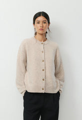 Essential Cashmere Acclaim Cardigan - SPECKLED MRCN BEIGE