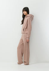Cozy Sweatfleece Perfect Hoodie - LIVED-IN DUSTY MAUVE
