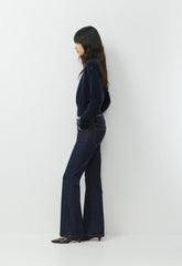 Essential Wool Cashmere Gable Sweater - ADMIRAL NAVY
