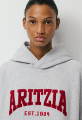 Cozy Sweatfleece Mega Raglan™ Hoodie - H CHROME/FLSH RED