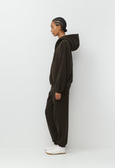 Cozy Sweatfleece Mega Zip Hoodie - CACAO NIB BROWN