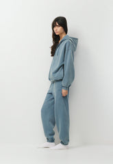 Cozy Sweatfleece Mega Zip Hoodie - LIVED-IN BLUE MIRAGE