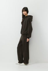 Cozy Sweatfleece Mega Hoodie - CACAO NIB BROWN