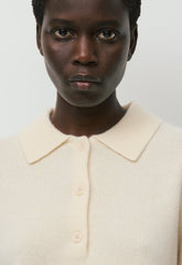 Essential Cashmere Museo Polo Sweater - SEASIDE CREAM