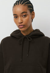 Cozy Sweatfleece Boyfriend Boxy Hoodie - CACAO NIB BROWN