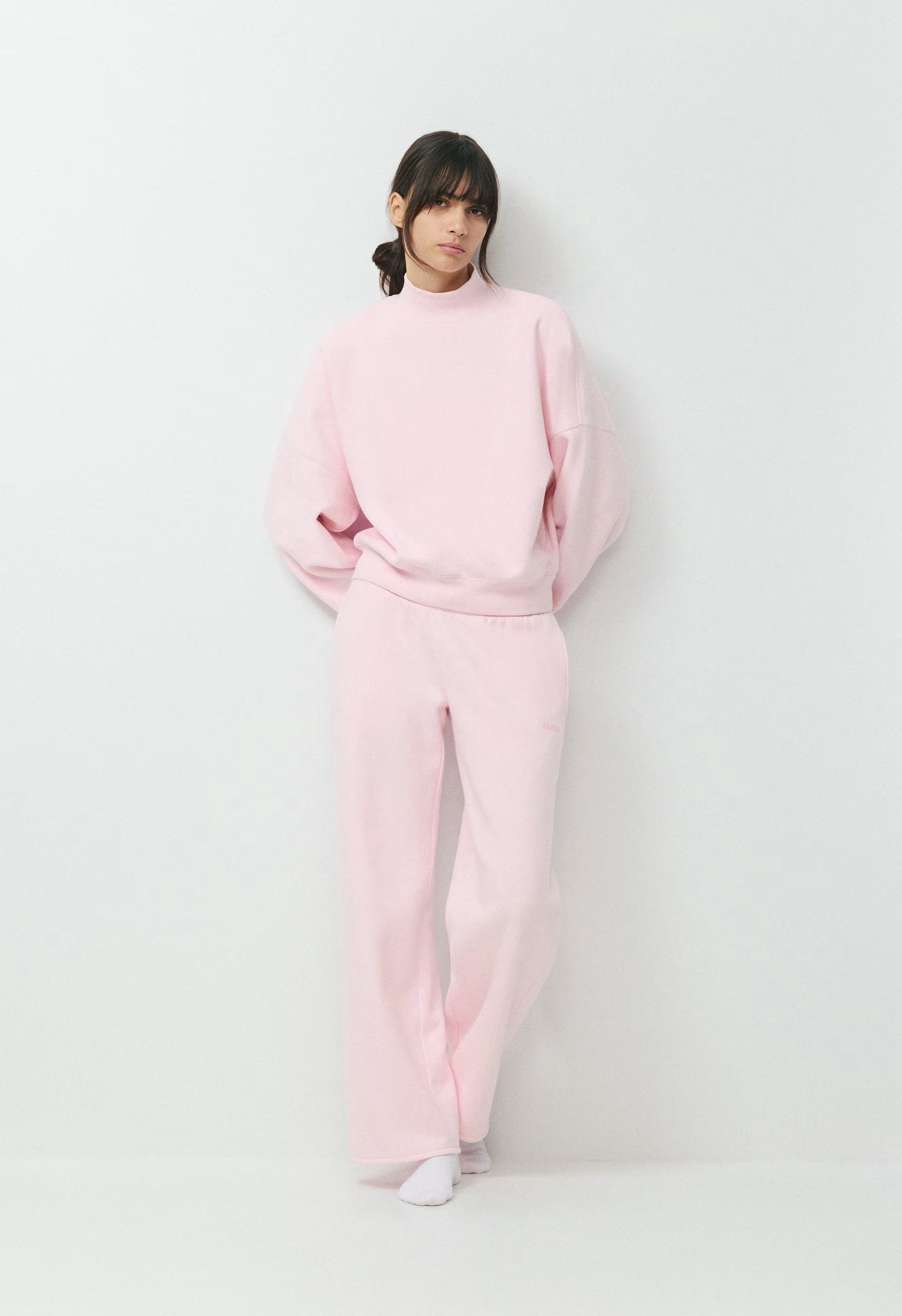 Cozy Sweatfleece Mega Mockneck - MAGNOLIA