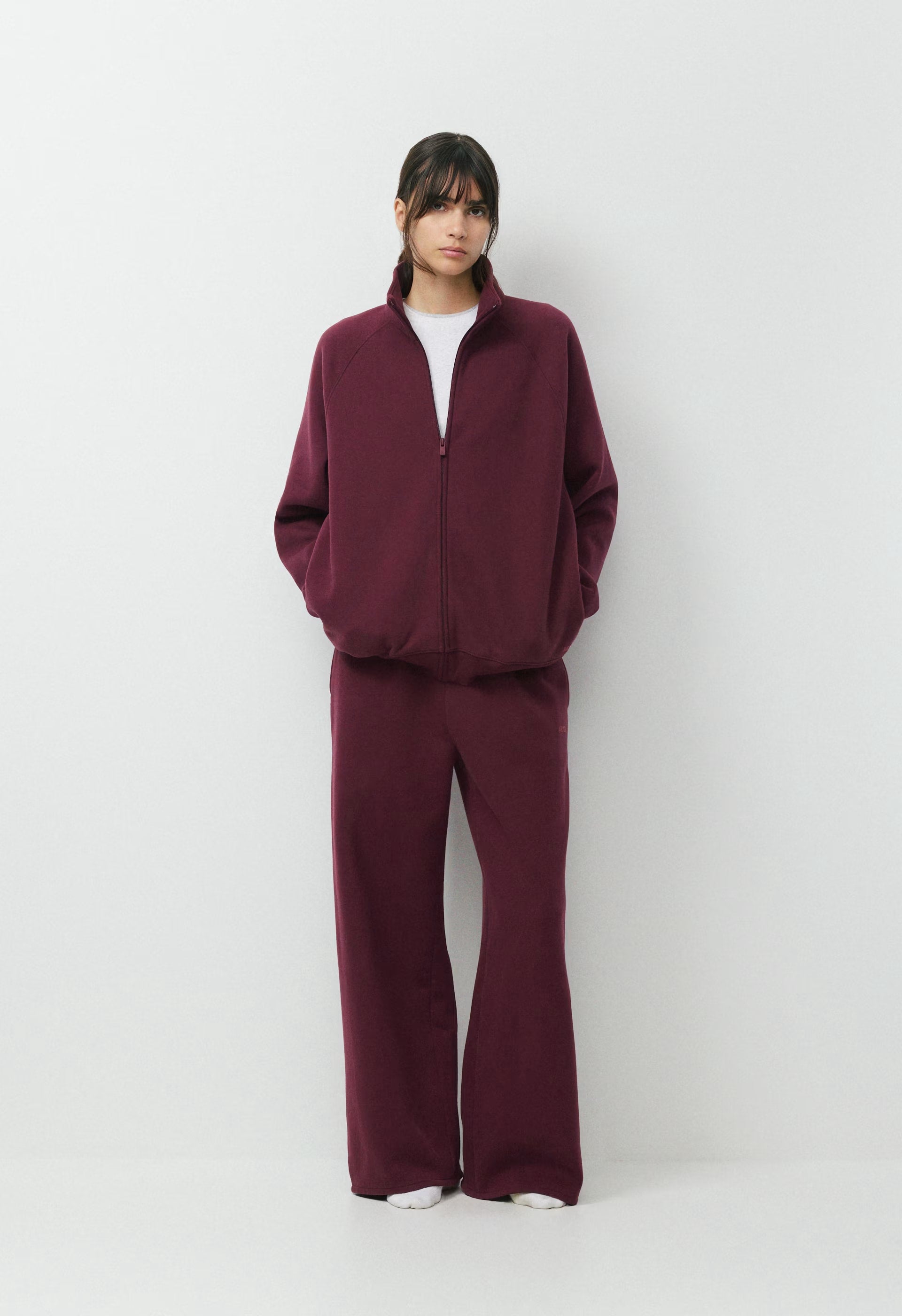Cozy Sweatfleece Mega Raglan™ Zip-Up - GALA PLUM