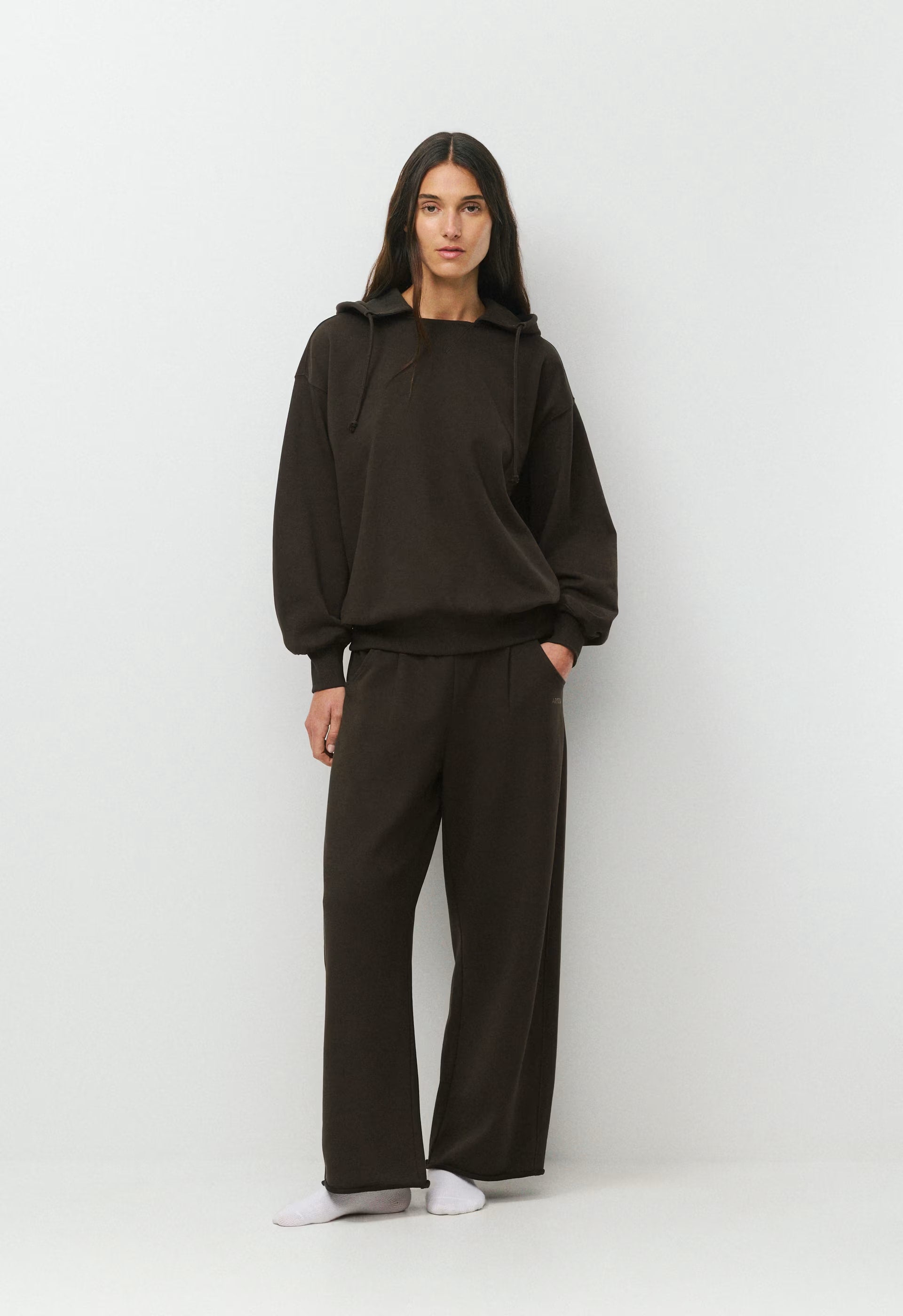 Terry Sweatfleece Mega Dock Hoodie - CACAO NIB BROWN