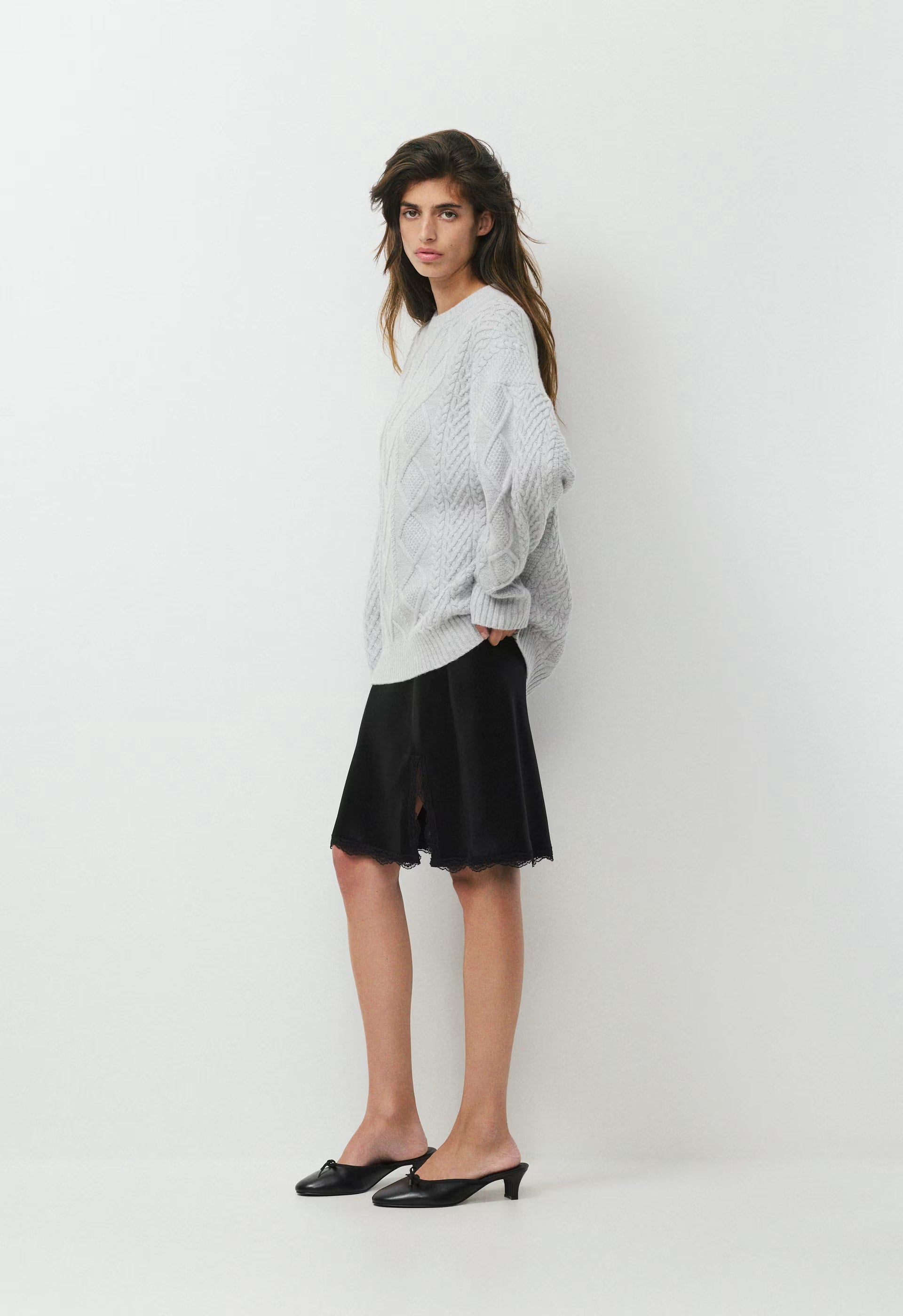 Peggy Sweater - HEATHER CHROME