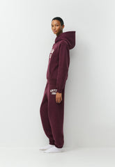 Cozy Sweatfleece Perfect Hoodie - GALA PLUM/ LT BIRCH