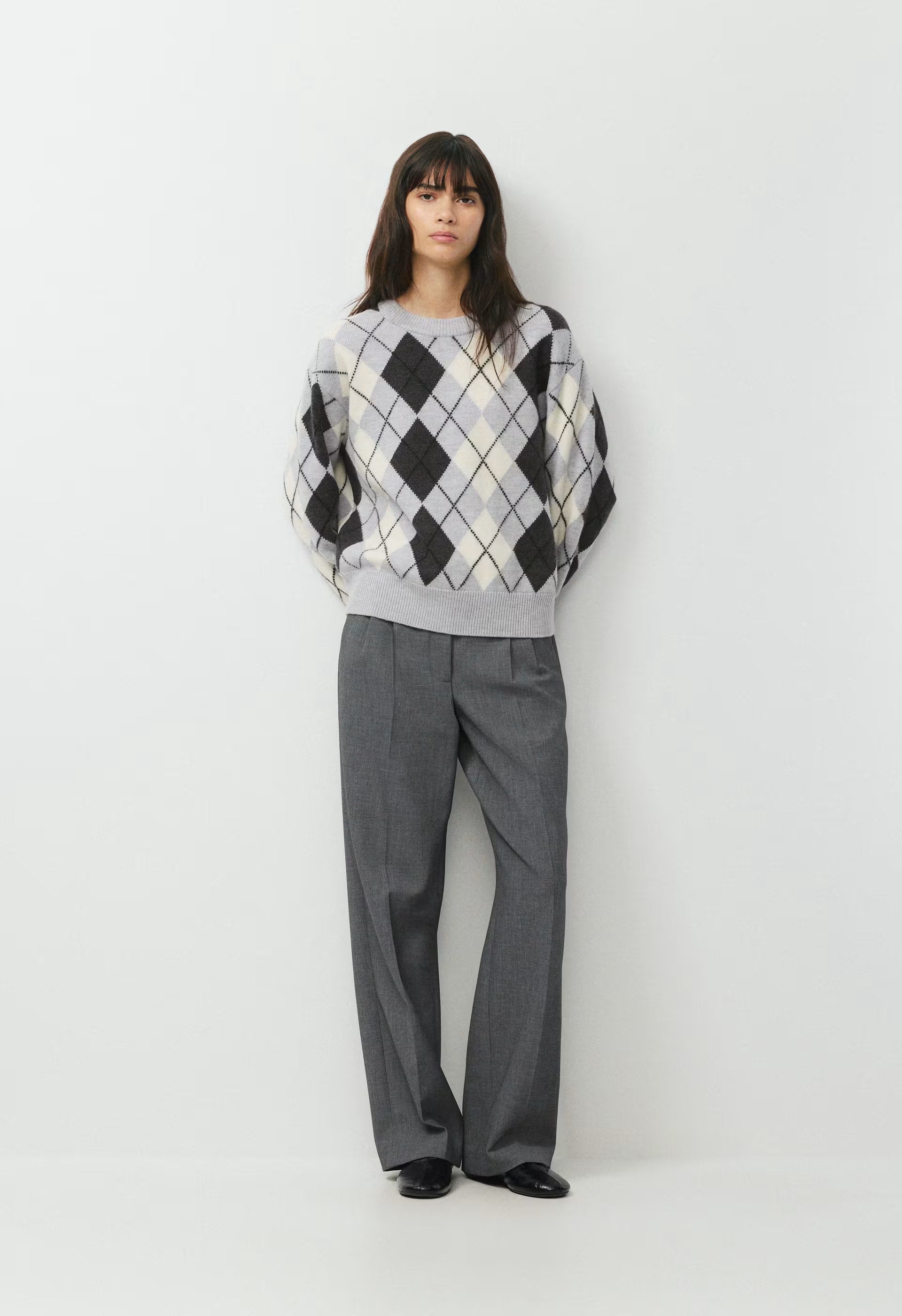 Essential Merino Wool View Sweater - H CHROME/ LIGHT BIRCH