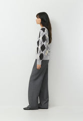 Essential Merino Wool View Sweater - H CHROME/ LIGHT BIRCH