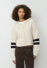 Octavia Zip Hoodie - WHISPER WHITE/ADL NAVY