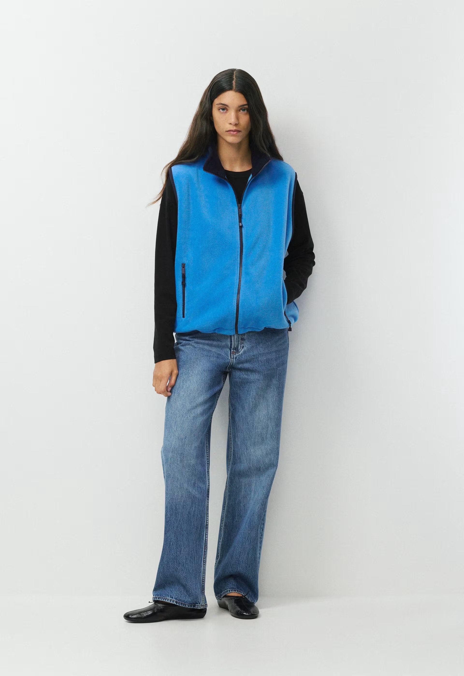 Riverbend Vest - Bigfoot Fleece - LAZULI BLUE