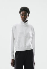 Wafflex Karma Sweater - HEATHER CLOUD WHITE