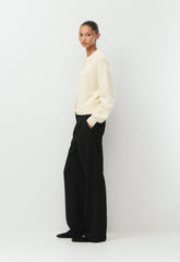 Essential Cashmere Princely Cardigan - SEASIDE CREAM