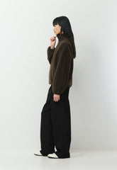 Mellow 1/2 Zip - Bigfoot Fleece - CACAO NIB BROWN