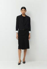 Command Wool Blazer - BLACK