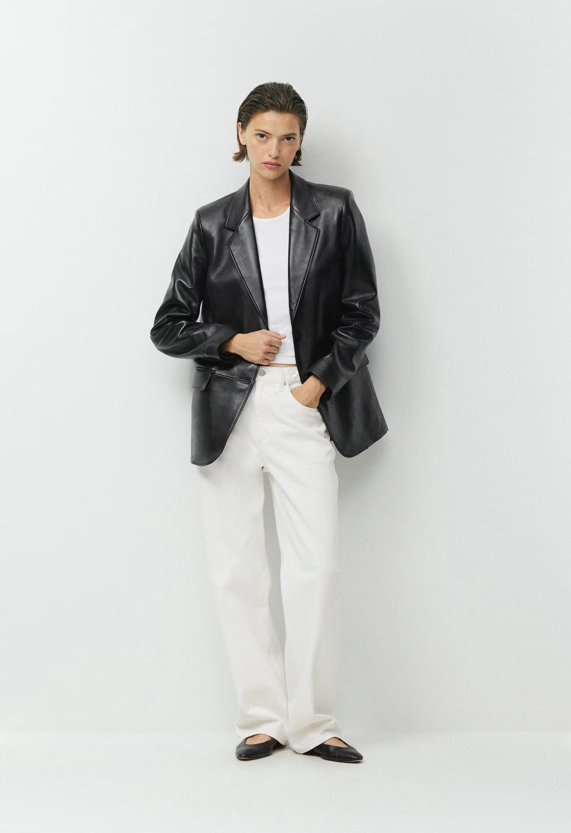 Cecil Blazer - Leather - BLACK