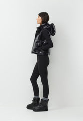 The Super Puff™ Shorty Vest - Hi-Gloss - BLACK