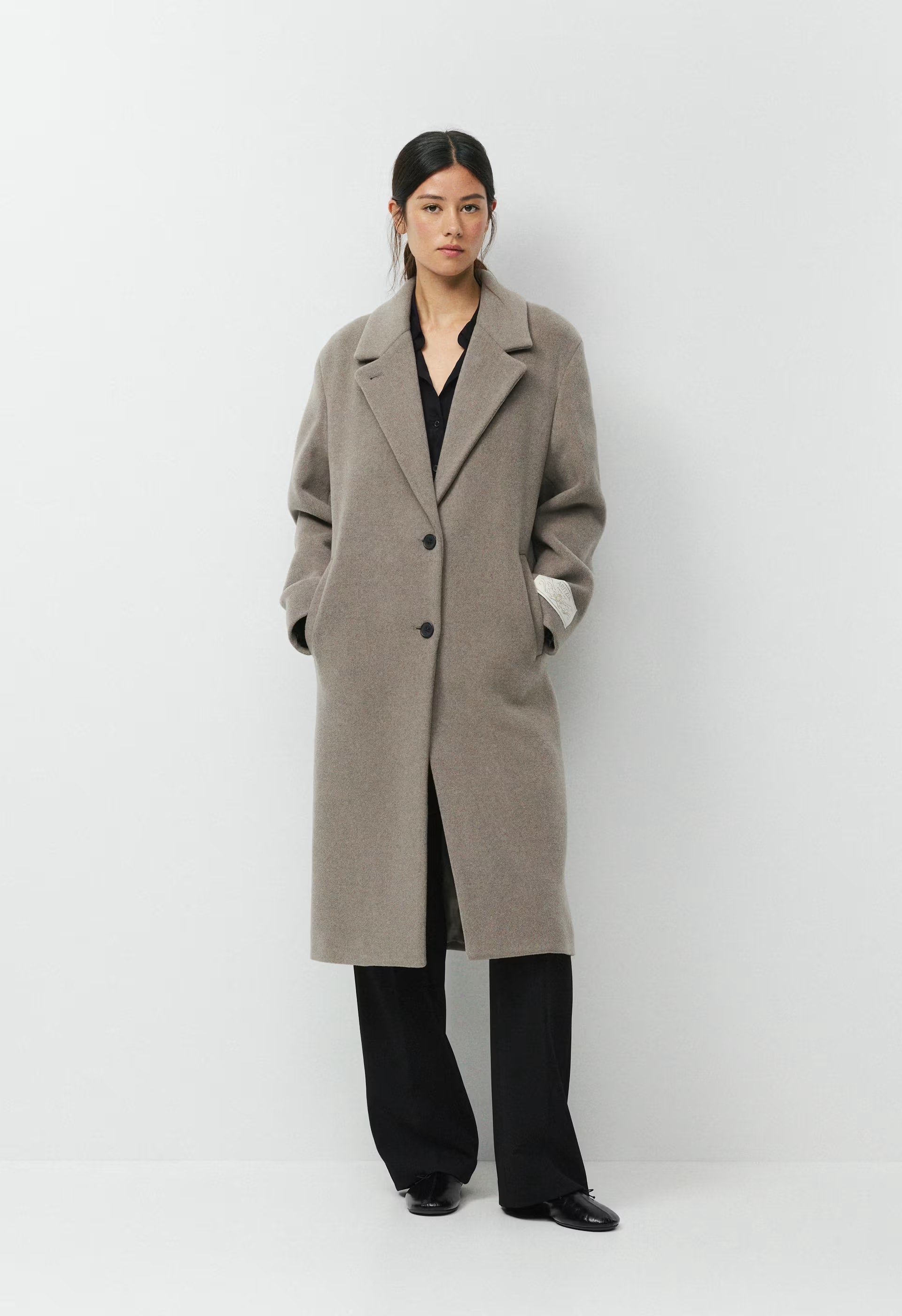 The Only Coat - Soft Wool Cashmere - HEATHER NOMAD TAUPE