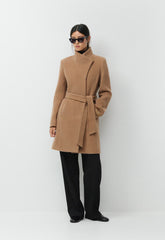 The Connor Coat - Soft Wool Cashmere - GOLDEN BROWN